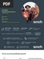 Sinch 2020Q3 Presentation