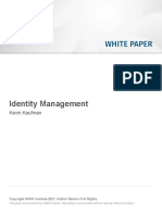 White Paper: Identity Management