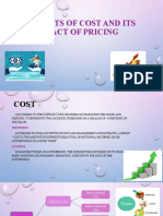 Elements of Cost and Its Impact of Pricing