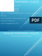 Linhas de Trasmissão 2022 - 1 - Aula 05