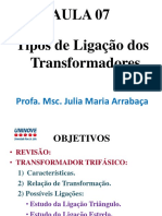 07 Tipos de Ligação Dos Transformadores