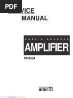 Service Manual: Amplifier