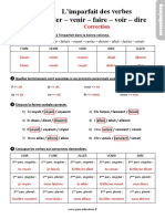 Exercices Ce2 Sur Les Verbes Aller Voir Venir Dire Faire À L'imparfait Correction