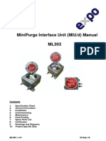 Minipurge Interface Unit (Miu/D) Manual Ml303