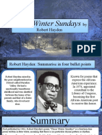 Those Winter Sundays: by Robert Hayden