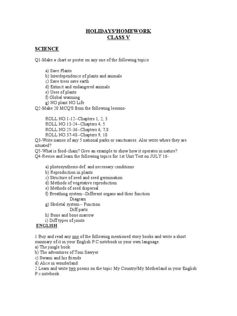 Class 5 Seed Nature