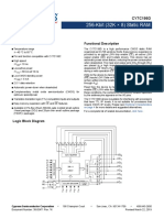 256-Kbit (32K × 8) Static RAM: Features Functional Description