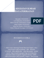 Etika Kegiatan Ilmiah