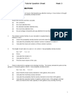 Continuous Distributions: 120MP Tutorial Question Sheet Week 3