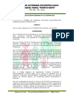 RESOLUCION DE SESION ORDINARIA #012 GADPRPN-2022 - Postulación Proyecto Sistema de Agua Comunidades Puerto Napo