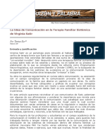 Tanius Kar-La Idea de Comunicación en La Terapia Familiar Sistémica de Virginia Satir