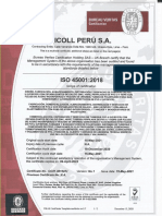 Certificado NICOLL ISO 45