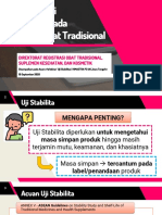 Materi Badan POM (Implementasi Uji Stabilitas Pada Registrasi OT)