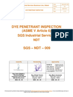 07.1 SGS-NDT-009 Procedure ASME V PT