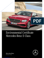 Environmental Certificate Mercedes-Benz E-Class: Downloaded From Manuals Search Engine