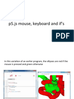 p5.js Mouse, Keyboard and If's