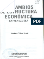 Conferencia Anual Ance Los Cambios de Estructura Economica en Venezuel D F Maza Zavala