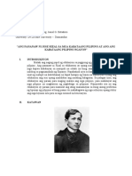 Ang Pananaw Ni Jose Rizal Sa Mga Kabataang Pilipino at Ano Ang Kabataang Pilipino Ngayon