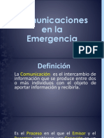 Comunicaciones en La Emergencia Generalidades