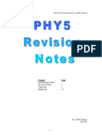 PHY5 Revision Notes