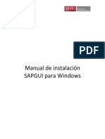 Manual de Instalación SAP Gui para Windows