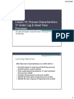 Process Characteristics - 1st Order Lag & Dead-Time Processes