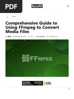 Comprehensive Guide To Using FFmpeg To Convert Media Files