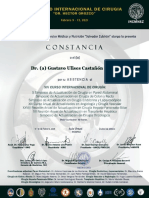 Constancia Curso Internacional