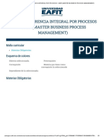 Maestría Gerencia Integral Por Procesos - Mgip (Master Business Process Management)