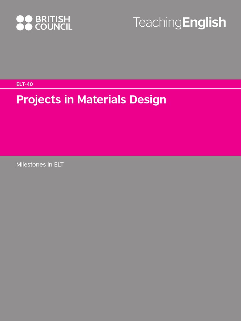 F044 ELT40 Projects in Materials Design v3 PDF English As A