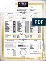 Attributes: Name: Player: Chronicle: Nature: Demeanor: Essence: Affiliation: Sect: Concept