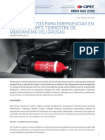 Boletín Técnico Nº72 Equipamientos para Emergencias en El Transporte Terrestre de Mercancías Peligrosas