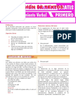 Estructura Interna Del Texto para Primer Grado de Secundaria