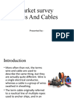 Market Survey Wires and Cables: Presented by
