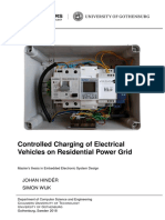 Controlled Charging of Electrical Vehicles On Residential Power Grid