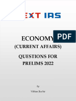 Economy: (Current Affairs) Questions For PRELIMS 2022