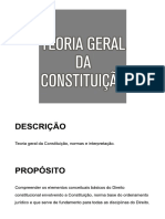 TEORIA CONSTITUCIONAL E DIREITOS FUNDAMENTAIS conteudo digital