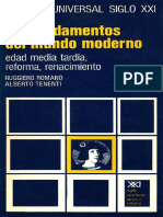 (Historia Universal Siglo XXI - 12) Ruggiero Romano, Alberto Tenenti - Los Fundamentos Del Mundo Moderno - Edad Media Tardía, Renacimiento, Reforma. 12-Siglo XXI (1980)