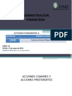 Administracion Financiera: Actividad Fundamental 8