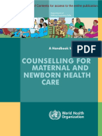 World Health Organization - Counselling For Maternal and Newborn Health Care - A Handbook For Building Skills (2010)