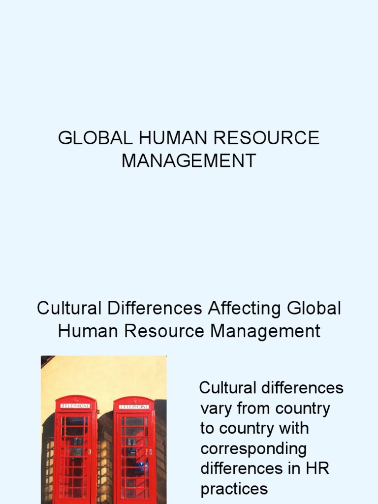Global Human Resource Management | PDF | Working Time | Employment