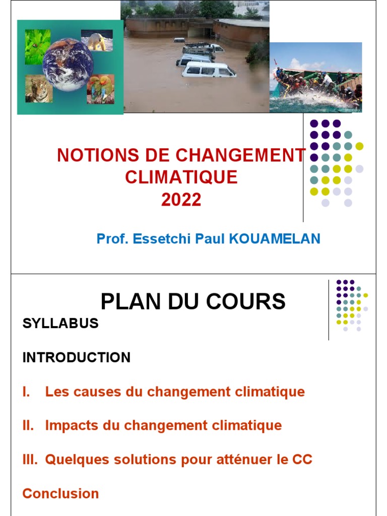 Changement Climatique : Causes et Solutions | PDF | Gaz à effet de ...