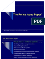 Policy Issue Paper 2