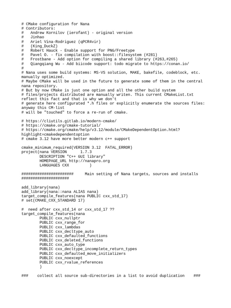 CMake Lists | PDF | Computer Engineering | Computer Architecture