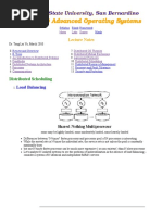 Lecture Notes: Load Balancing