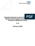 Standard Infection Control Precautions: National Hand Hygiene and Personal Protective Equipment Policy V1.0 February 2020