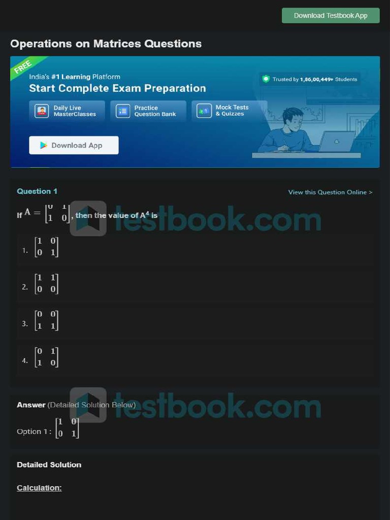 Https Testbook Com Objective Questions MCQ On Operations On