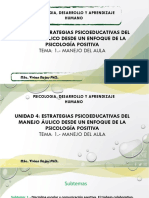 Estrategias de manejo del aula desde la psicología positiva