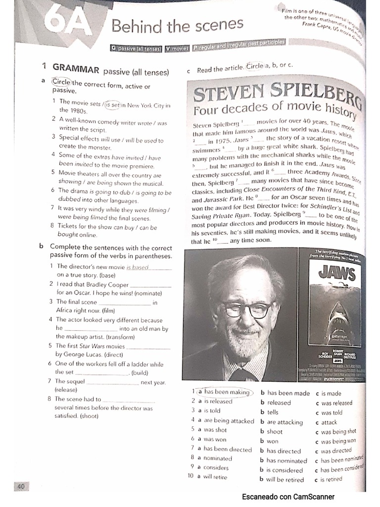 Woorkbook Pg. 40 y 41 | PDF