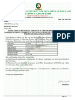 Provisional Admission Offer for Accounting Degree